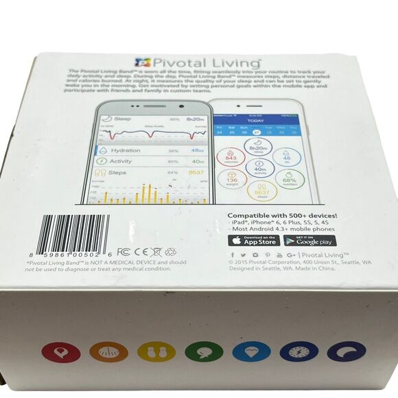 Activity Tracker Pivotal Living Band - Bluetooth Activity + Sleep Wristband - Picture 6 of 16